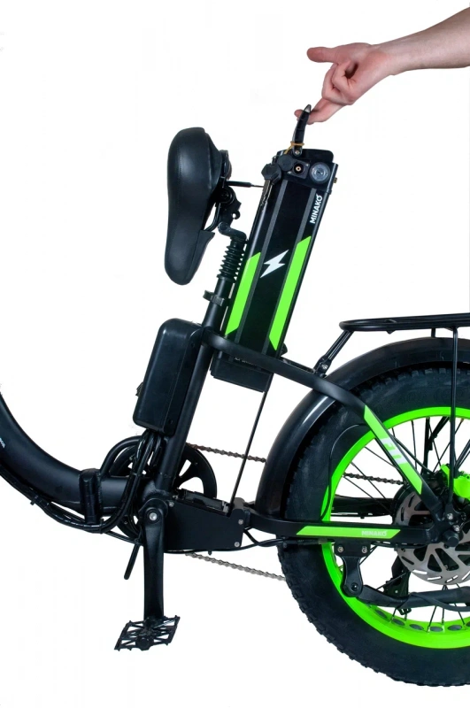 Электровелосипед Minako F11 Dual PRO полный привод (lime)