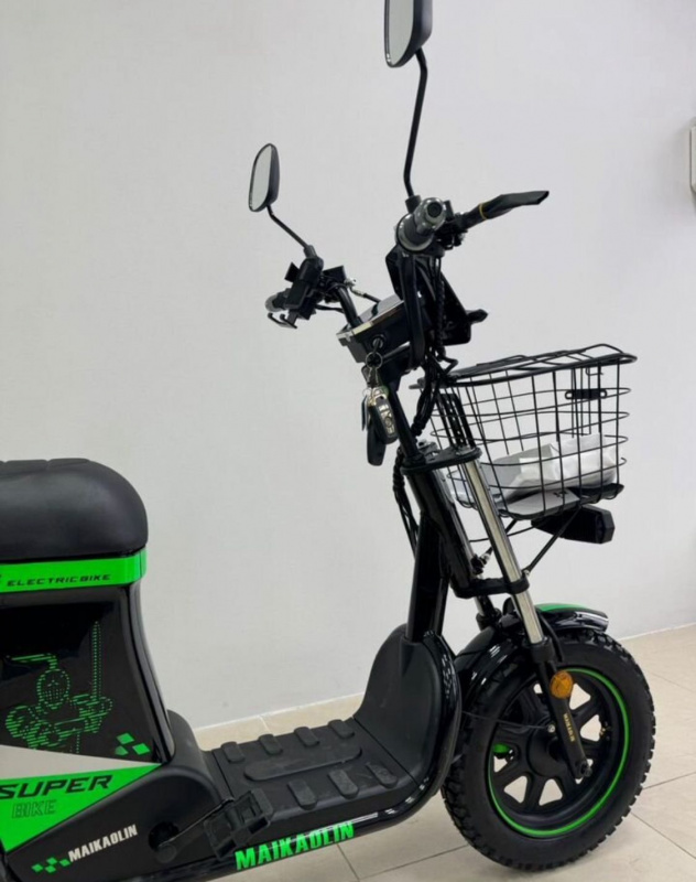 Электровелосипед Maikaolin 10H 70Ah (black-green)