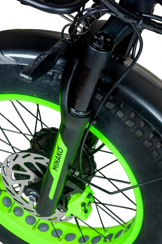 Электровелосипед Minako F11 Dual PRO полный привод (lime)