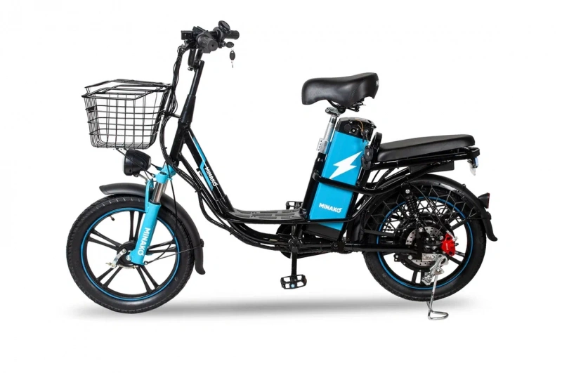 Электровелосипед Minako V8 PRO 12Ah (blue)