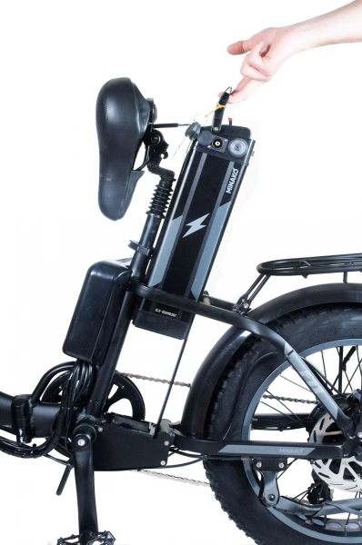Электровелосипед Minako F11 Dual PRO полный привод (black)