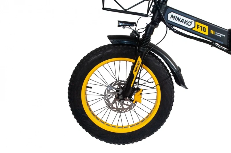 Электровелосипед Minako F10 Dual PRO полный привод (yellow)