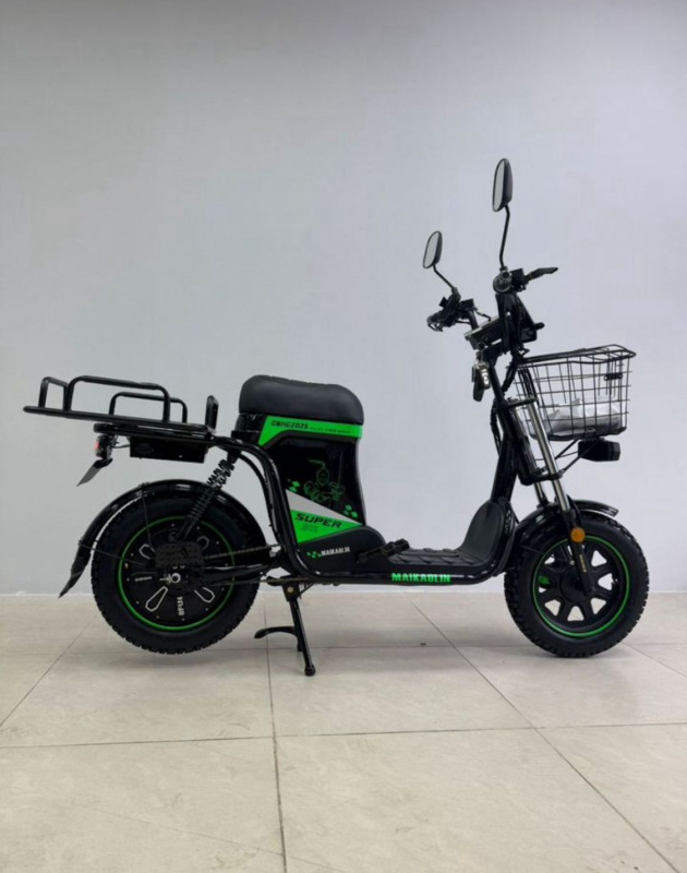 Электровелосипед Maikaolin 10H 70Ah (black-green)